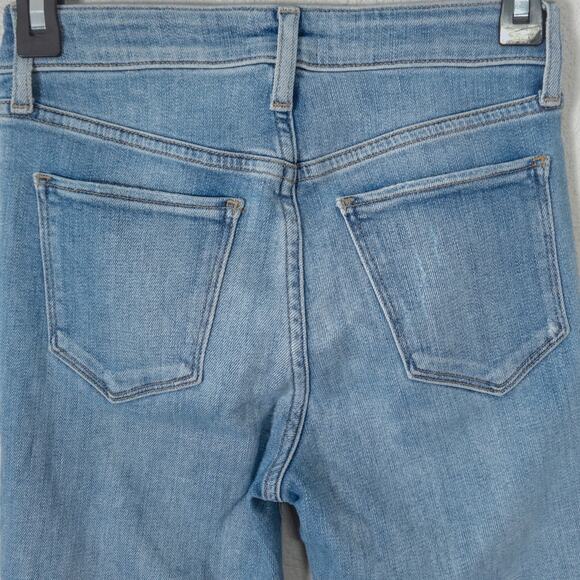 Joe’s Jeans The Charlie High Rise Skinny Crop Size 24 Distressed Denim - Picture 9 of 11